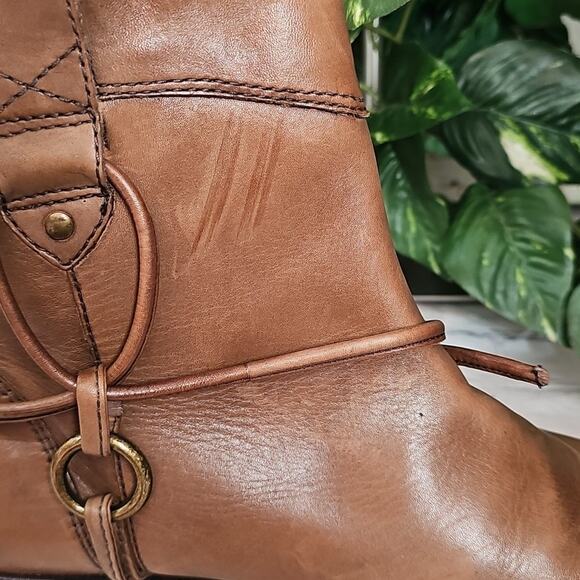 Corso Como SIDE Tie Brown Leather Ankle Boots 10 - Picture 14 of 14